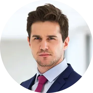 Smiling man with glasses